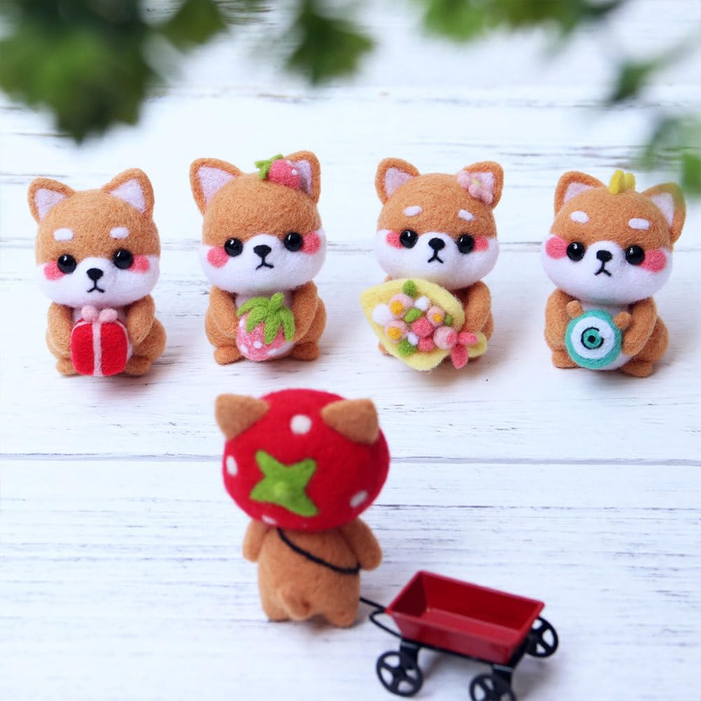 Amazon.co.jp: SEWACC 羊毛フェルトキット ニードルフェルト 柴犬