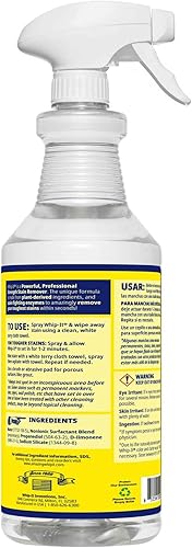 Miniatura 11 de Whip-It Kit de removedor de manchas y concentrado, concentrados de 2 a 32 onzas y removedor de manchas en aerosol profesional de 1 a 32 onzas, hace