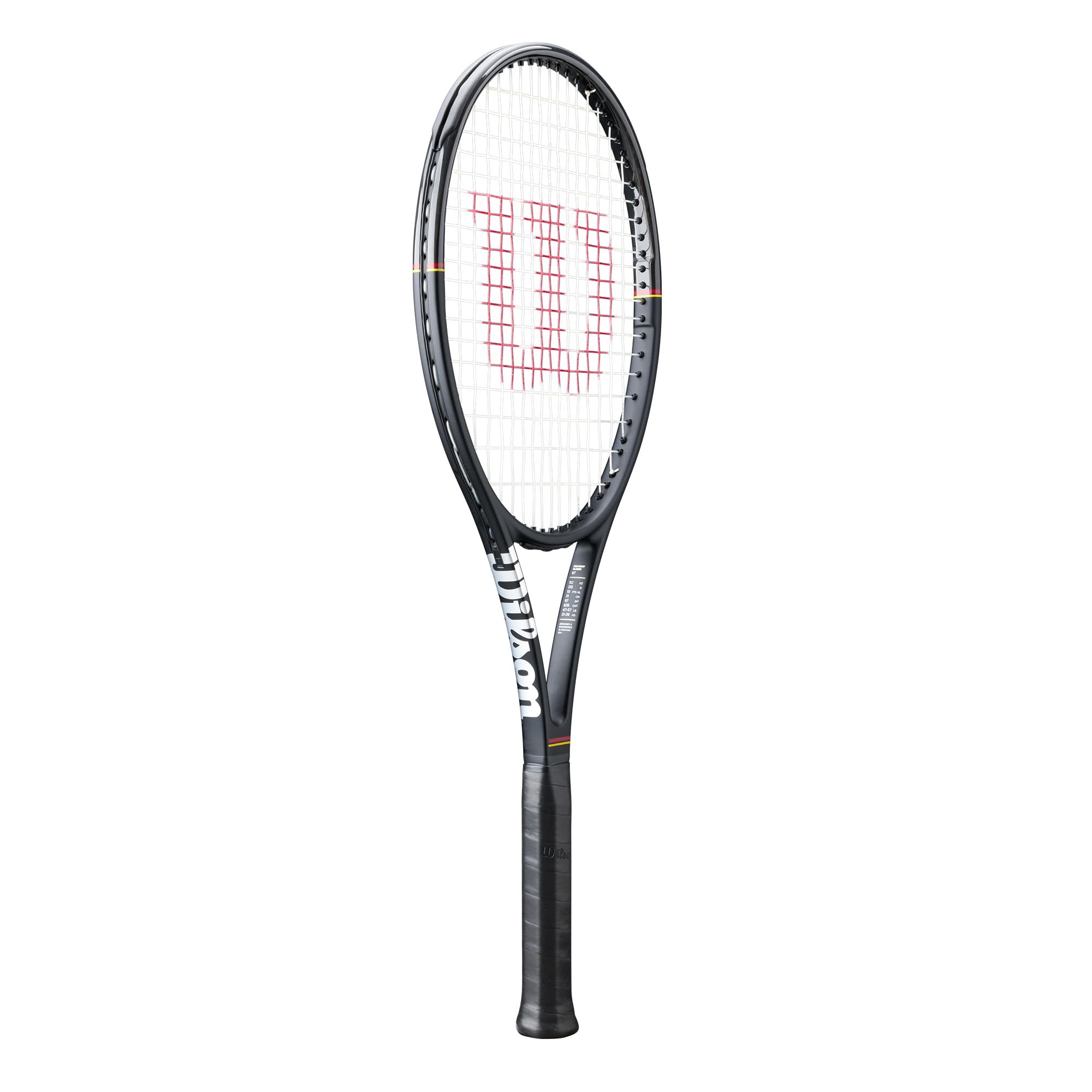 Wilson Pro Staff 97 - Racchette da tennis classiche per adulti, con corde Sensation 16, tensione media