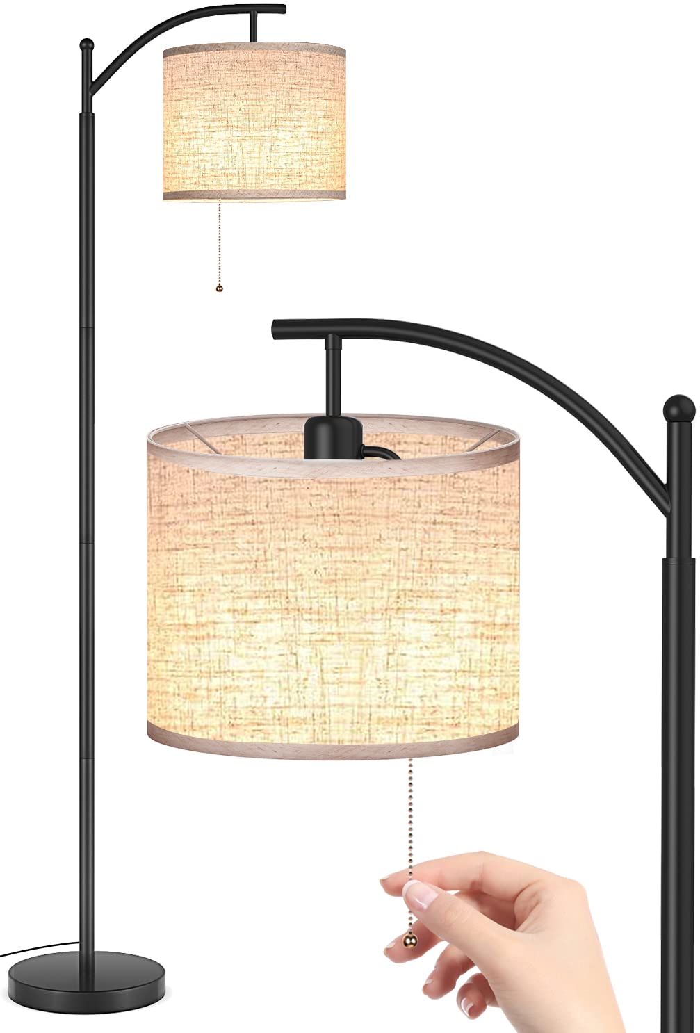 Buy JOOFO Floor Lamp, Standing Floor Lamp with 9W LED Bulb and Hanging