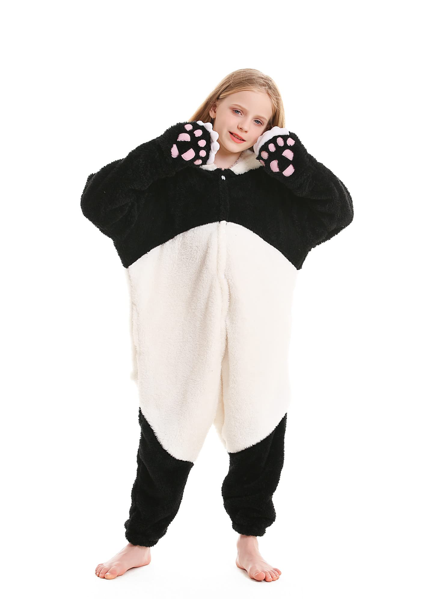CuteOn Panda Onesie for Girls Boys Animal Costume Halloween Christmas for Height 150cm