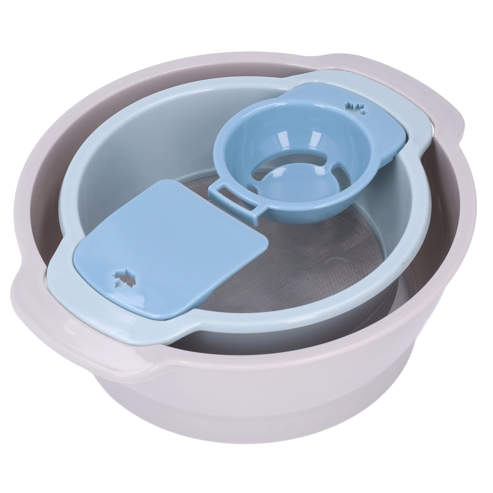 4PCS Pollen Sieve Set,Stackable Sifter Screen Flour Sieve Set,Lightweight Trimming Tray with Mesh for Kitchen Baking Pollen Collecting,24.5 X 7.8cm / 9.6 X 3.1in