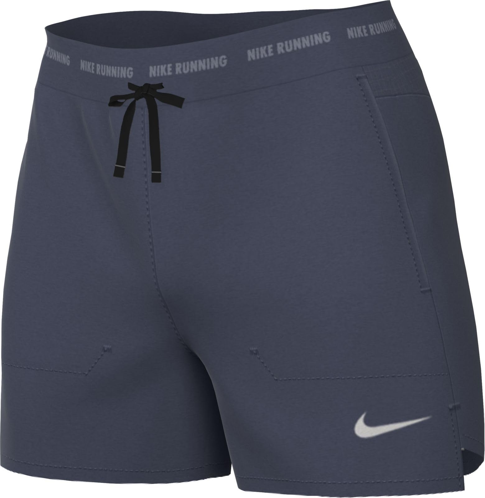NIKE Stride Pantalón Corto De Running Dri-Fit De 13 Cm con Malla Interior - Hombre, Thunder Blue/Black/Reflective Silv, DM4755-437, 2XL