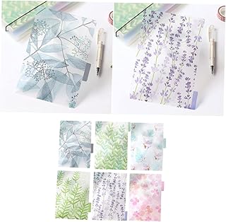 TEHAUX 6 Peças Divisórias De Página De Fichário Refil De Divisórias De Página Com Bolsos Divisórias De Notebook Página Inserível Colorida Página De Caderno Colorida Para Fichário De
