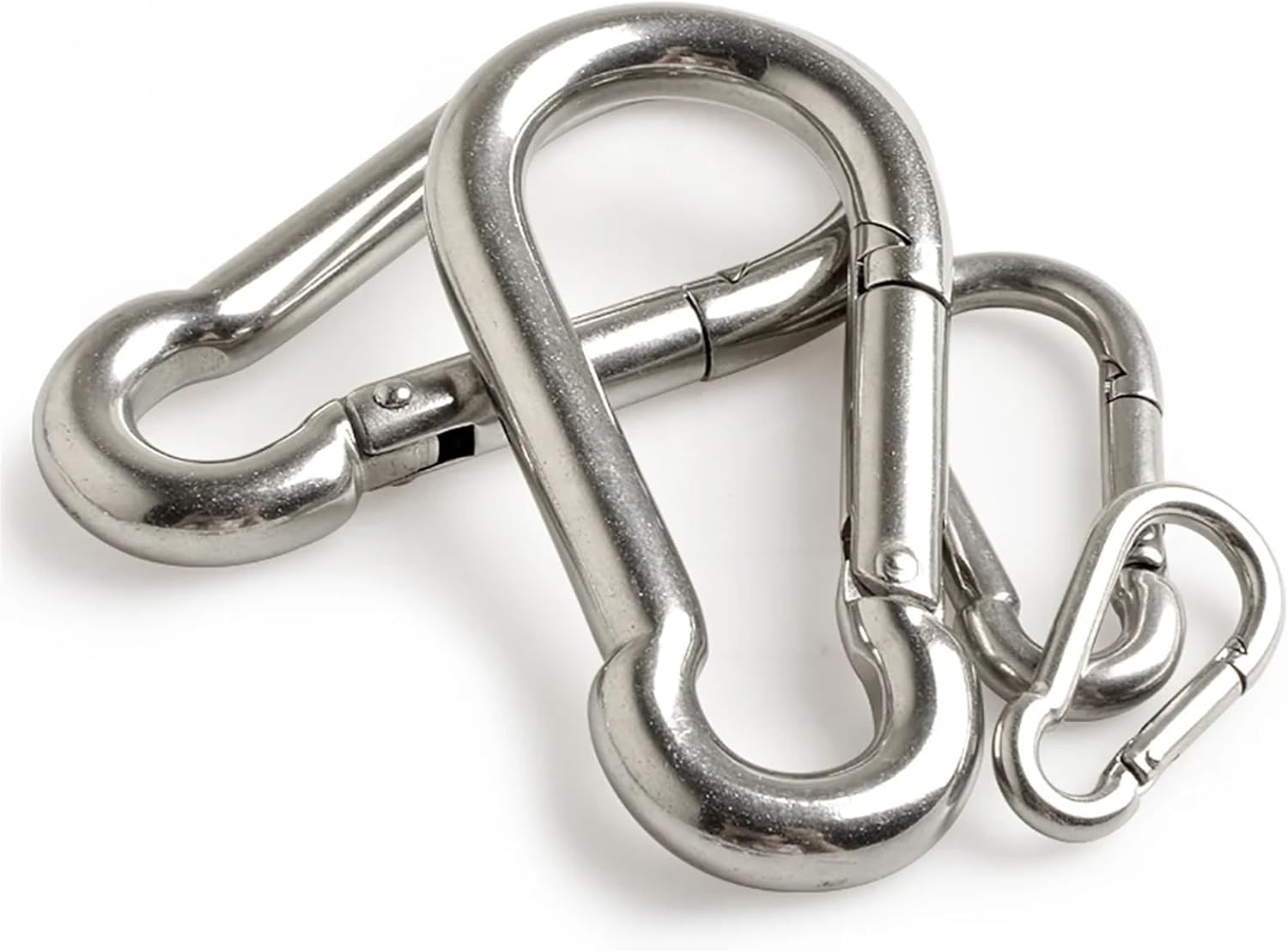 Snap Clips Snap Hooks 1Pcs Stainless Steel 304/316 Hook M4 M5 M6 M7 M8 M9 M10 M11 M12 M14 Spring Buckle Key Ring(M4x40mm,316 Stainless Steel)