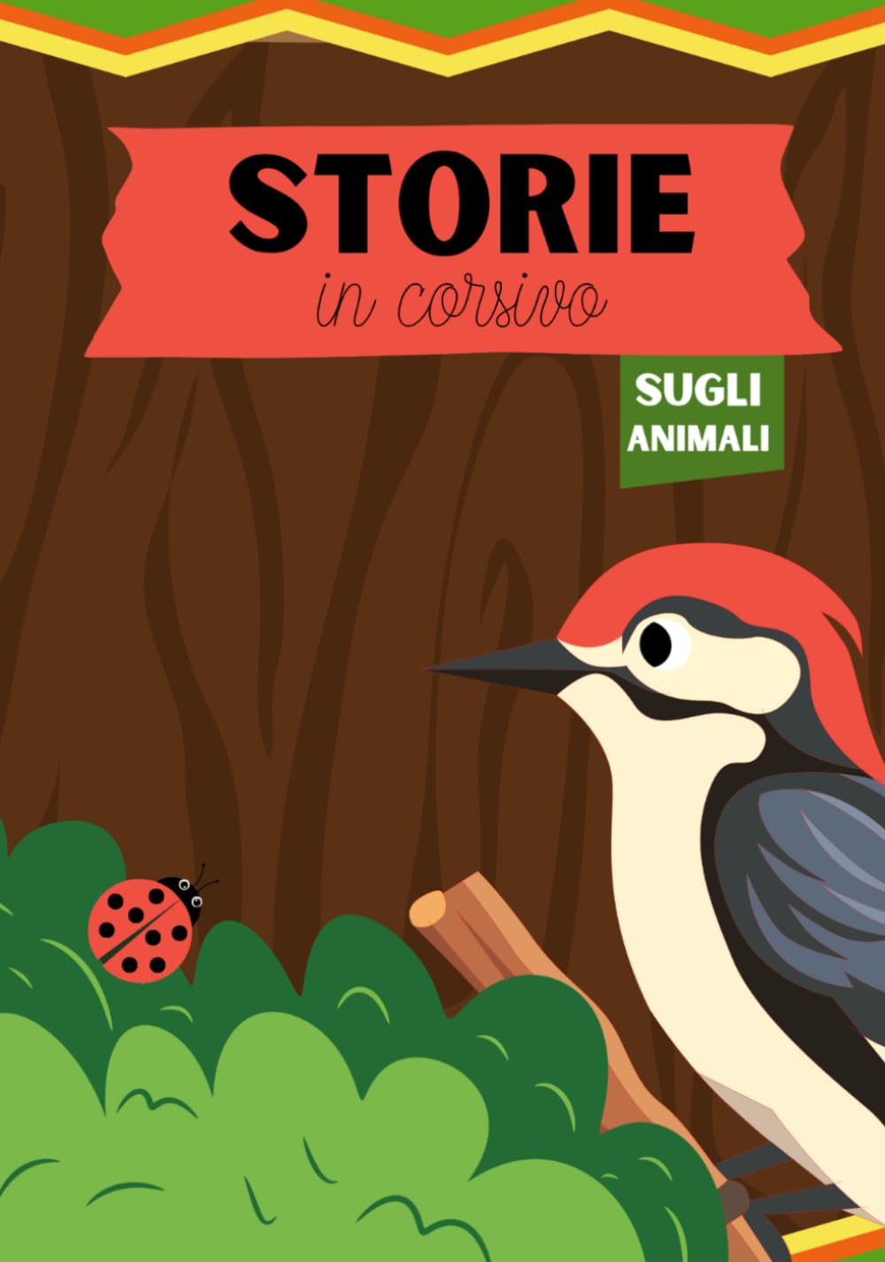 Storie in corsivo sugli animali: Un libro di storie in corsivo per bambini con domande di comprensione