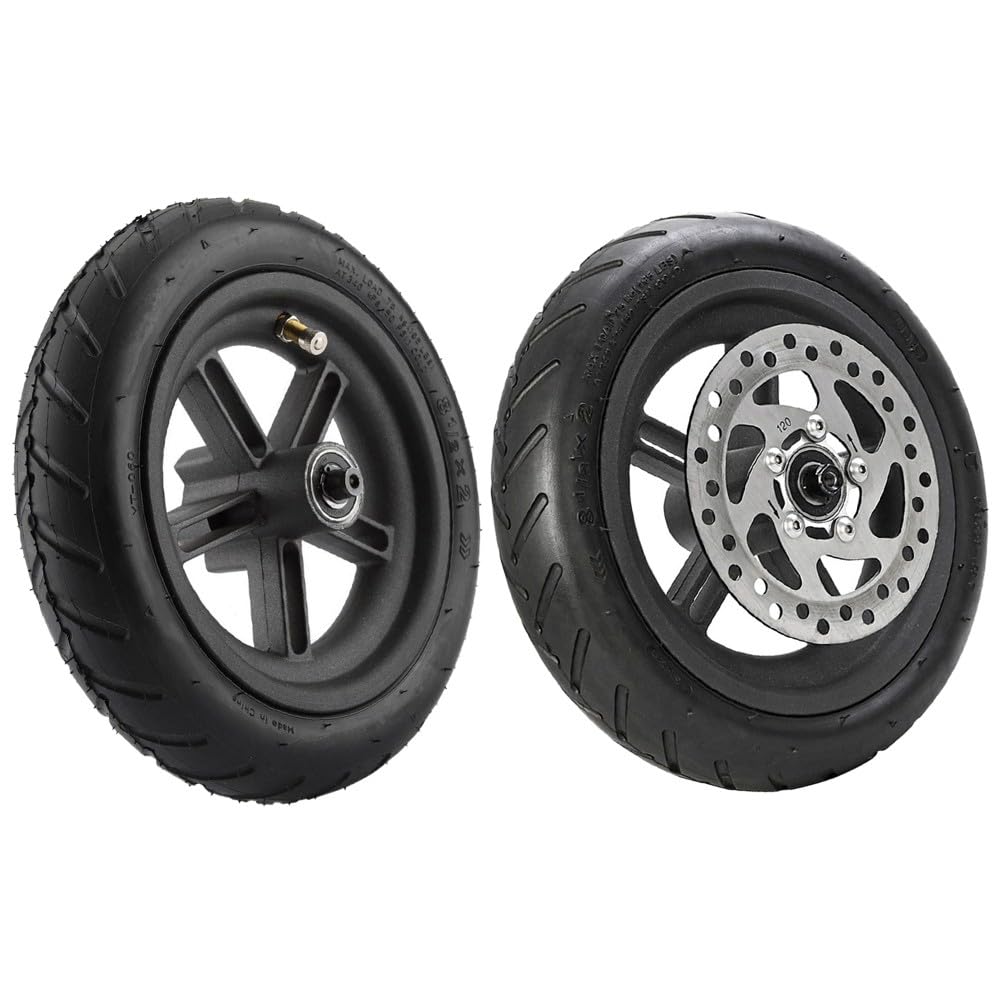 Roue arrière de trottinette électrique 8,5" avec frein à disque de 120 mm pour Pro/Pro2