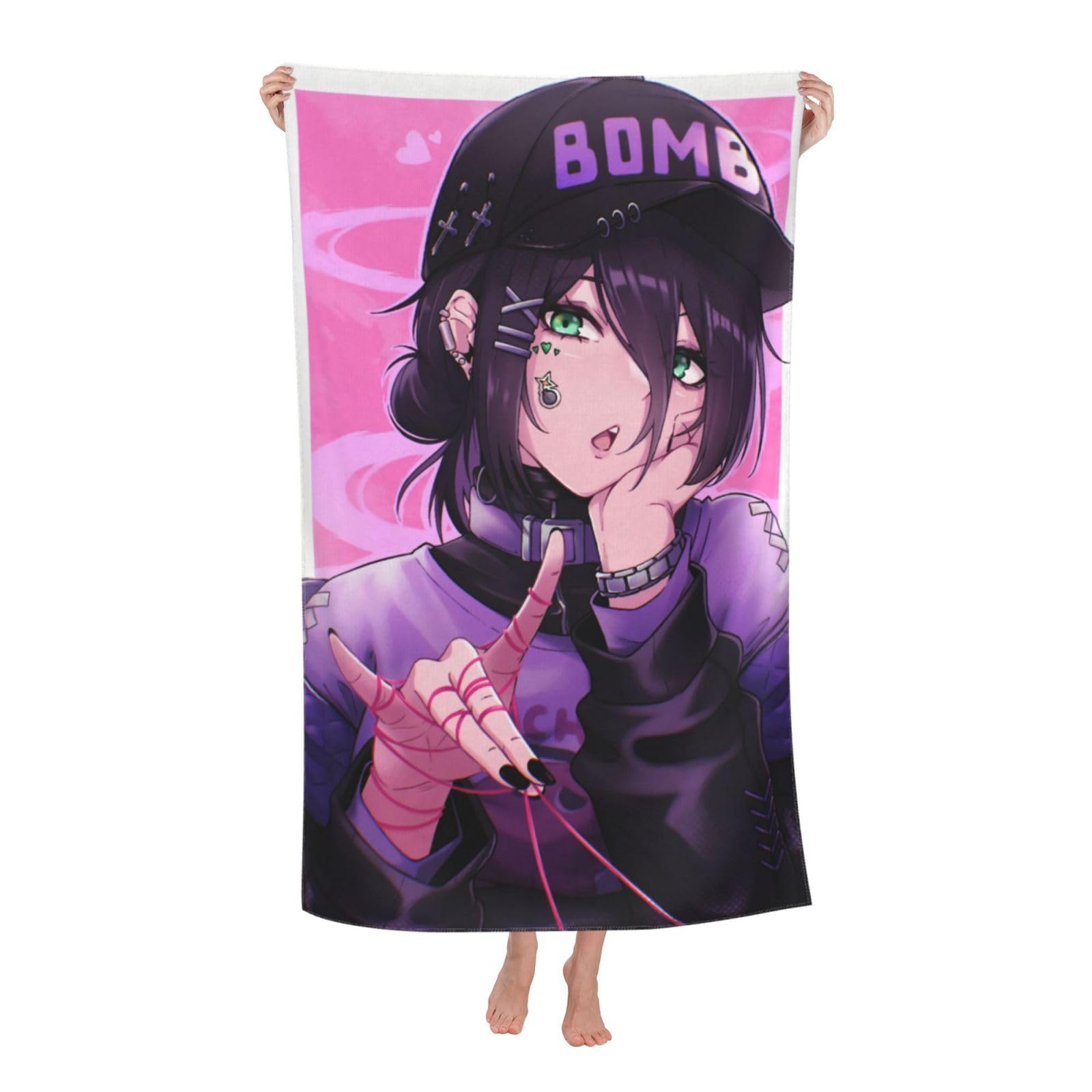 Amazon｜バスタオル チェンソーマン レゼ ビーチタオル 大判 肌に