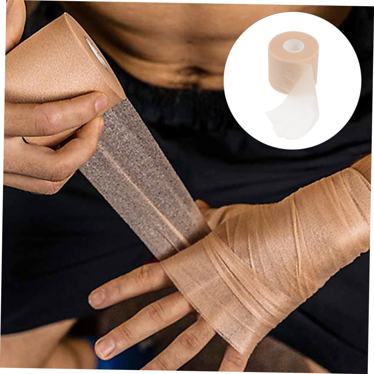 FOMIYES Grip Cushioning Film Sports Tape for Tennis Racket Skin Film Sports Tape Sponge Bandages
