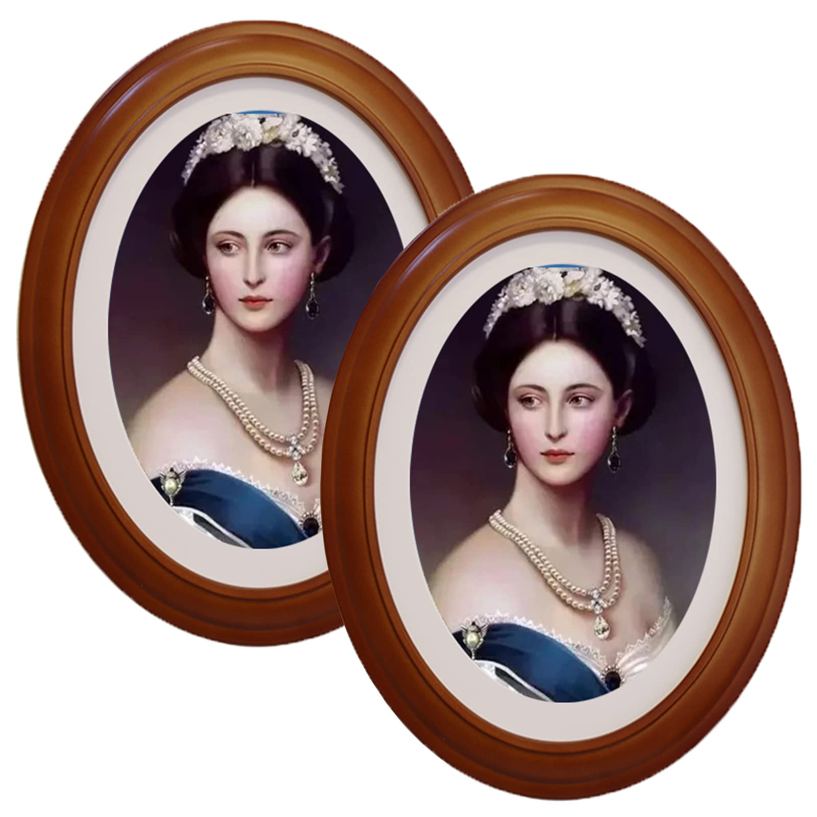 Amazon.com - GRRONZEE 2 Pack Oval Picture Frame 5x7 Brown Oval