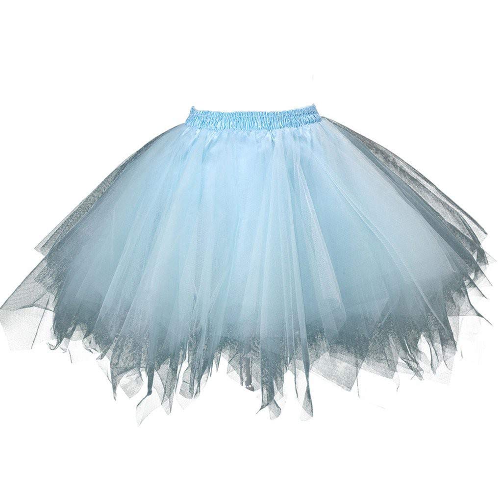 Jupe Tulle Femme Tutu Ballet - Jupe Courte Asymétrique Années 50 Cocktail Swing Princesse