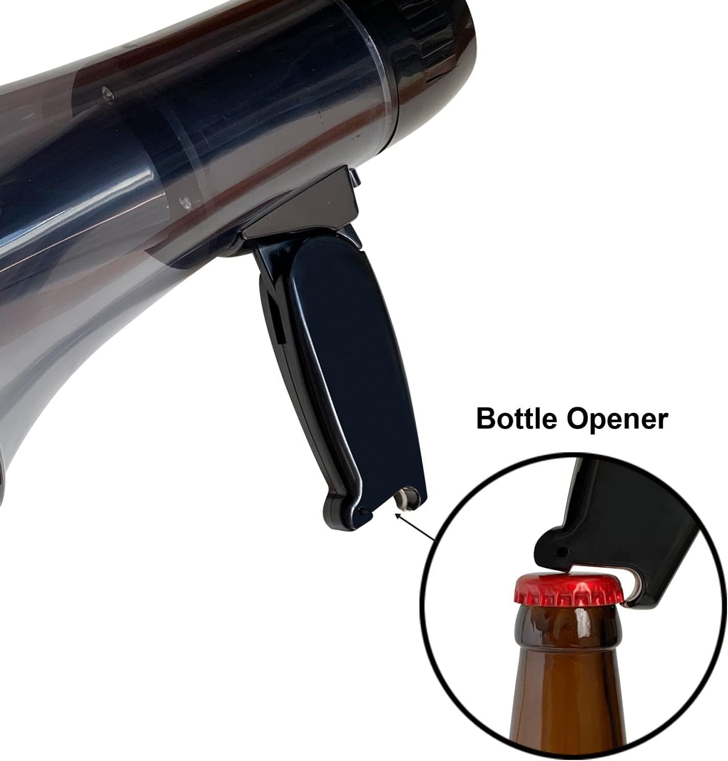 Tragbares Megafon, 20 Watt Power-Megafon-Lautsprecher, Sprach- und Sirenen-/Alarm-Modi mit Lautstärkeregler und Gurt, für Outdoor-Sport, Party, Kinder-Lautsprecher, Sirene, Bullhorn