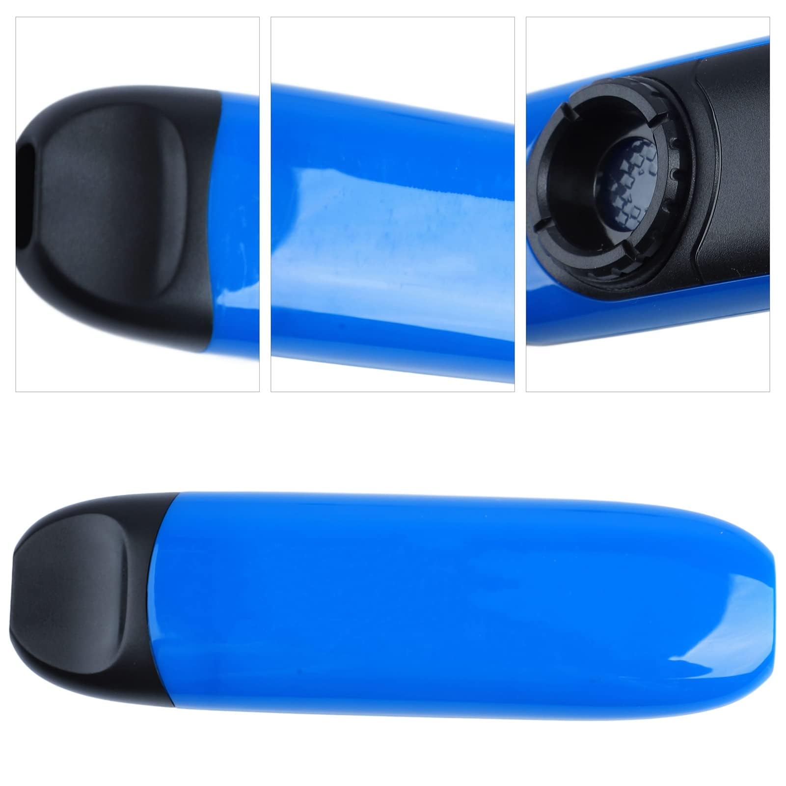 Kazoo Eléctrico de 11 Cm, Juego de Kazoo Portátil de Aleación de Aluminio y Resina Profesional con Pastilla de Membrana Grabadora para Rendimiento (Azul)
