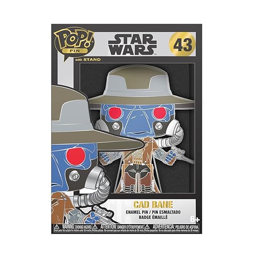 Loungefly PIN POP! Large Enamel Pin Star Wars: Clone Wars - CAD Bane - Star Wars Enamel Pins - Cute Collectable Novelty Brooch - for Backpacks & Bags - Gift Idea - Official Merchandise