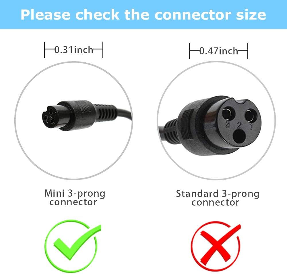 Power adapter of Power 42V 2A with 3 -pointed 8 mm connector, universal substitute for a 36 V lithium -to -free battery battery power adapter 5 61Wk6Wz+UFL. AC SL1000