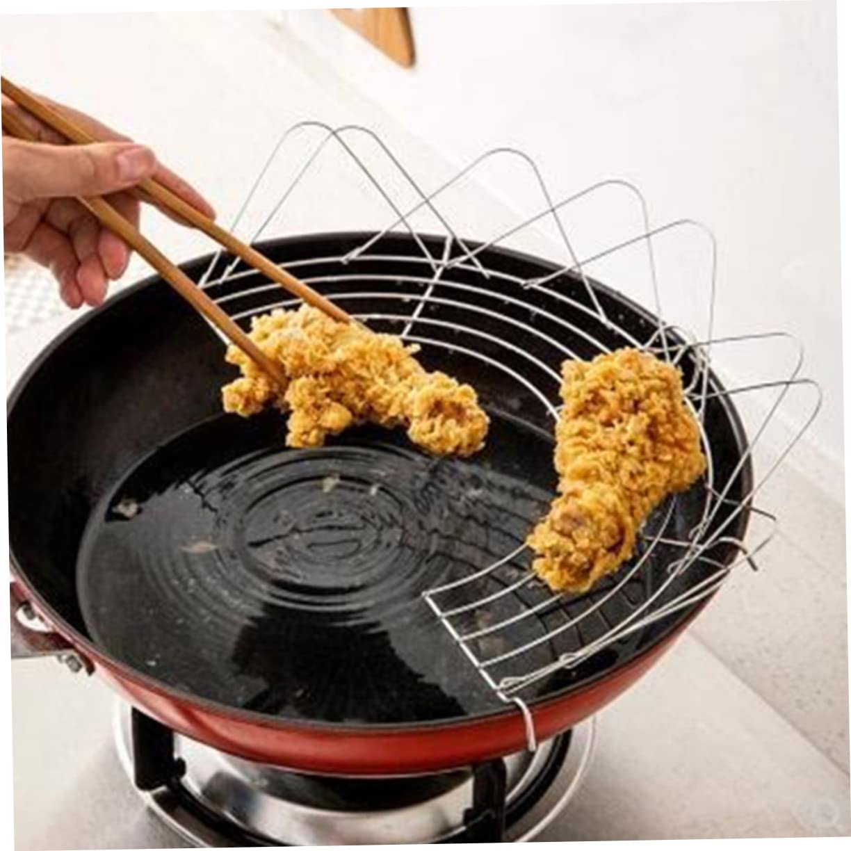 Racks For Oils PRETYZOOM 2pcs Semicircle Foldable Stainless Steel ...