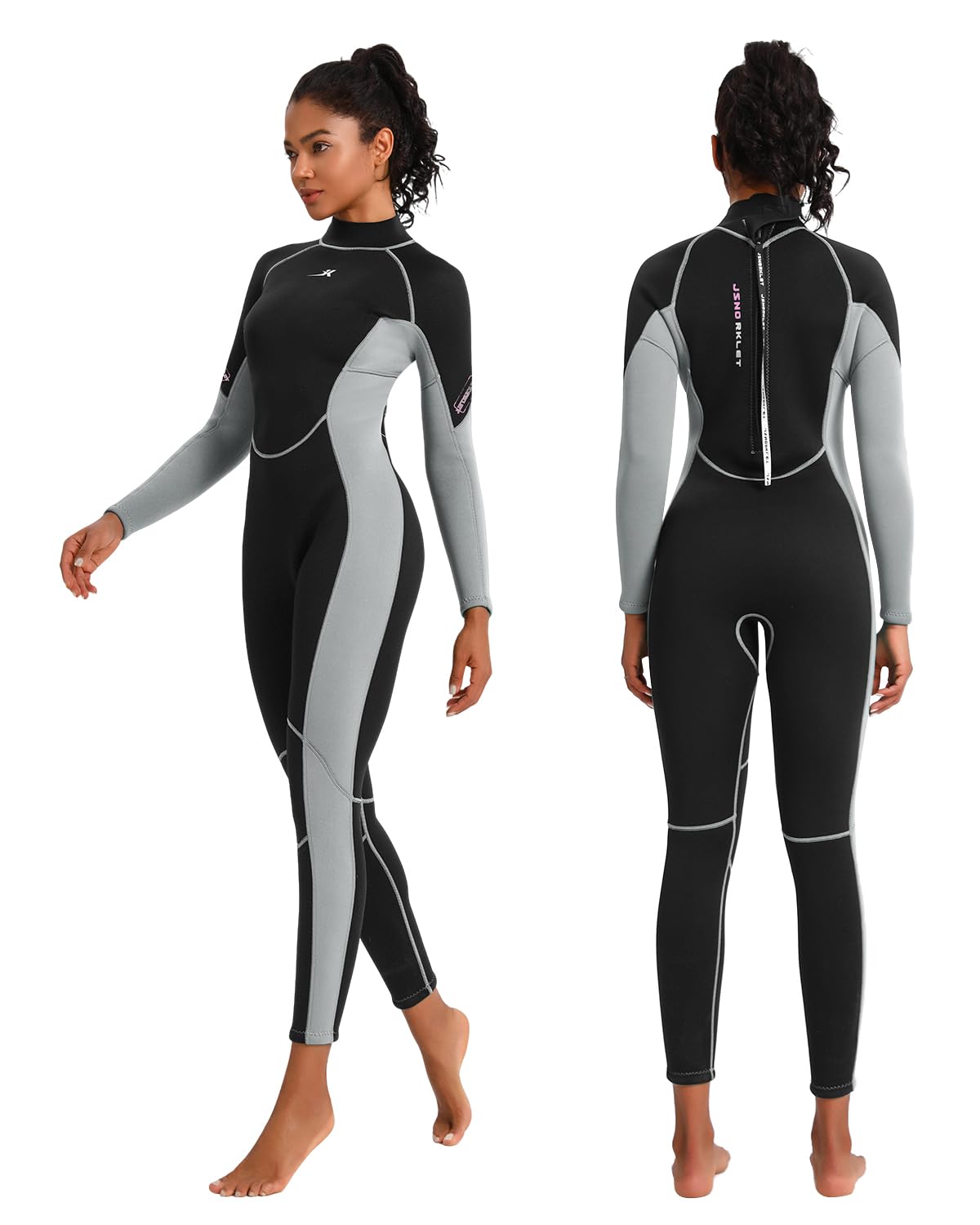 JSNORKLET 3mm Back Zip Wetsuit