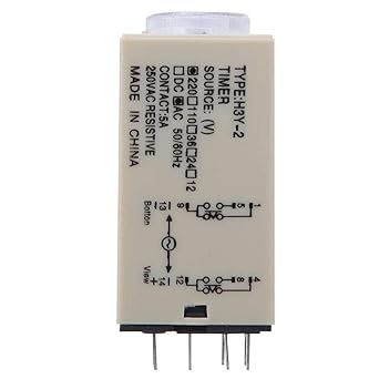 Ubersweet Relay, 0-10s Home Appliances, 8 Pins Adjustable Digital for Electrical Industrial Control(220VAC)'
