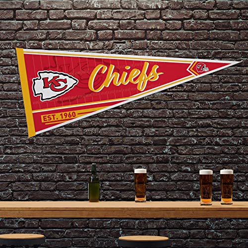 Image of Rico Industries NFL Football Classic 12 inch x 30 inch Felt Wall Decor Pennant - Great for Home /Bed Room /Man Cave Decor