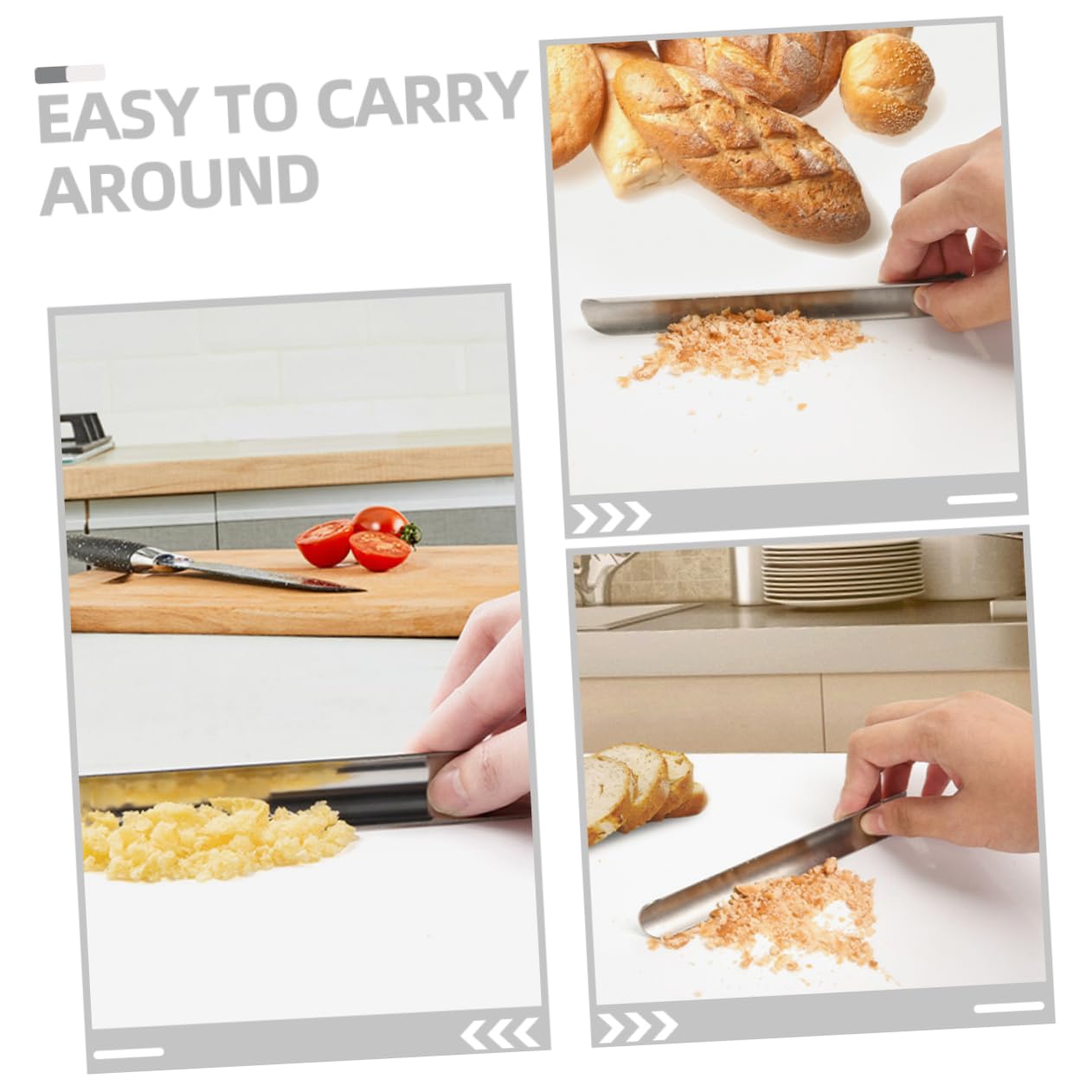 Amosfun 6 Piezas Raspador De Rallado Espátula Limpiador Barredora De Piso Barredora De Migas para Restaurante Barredora De Migas De Mesa Raspador De Migas De Acero Inoxidable