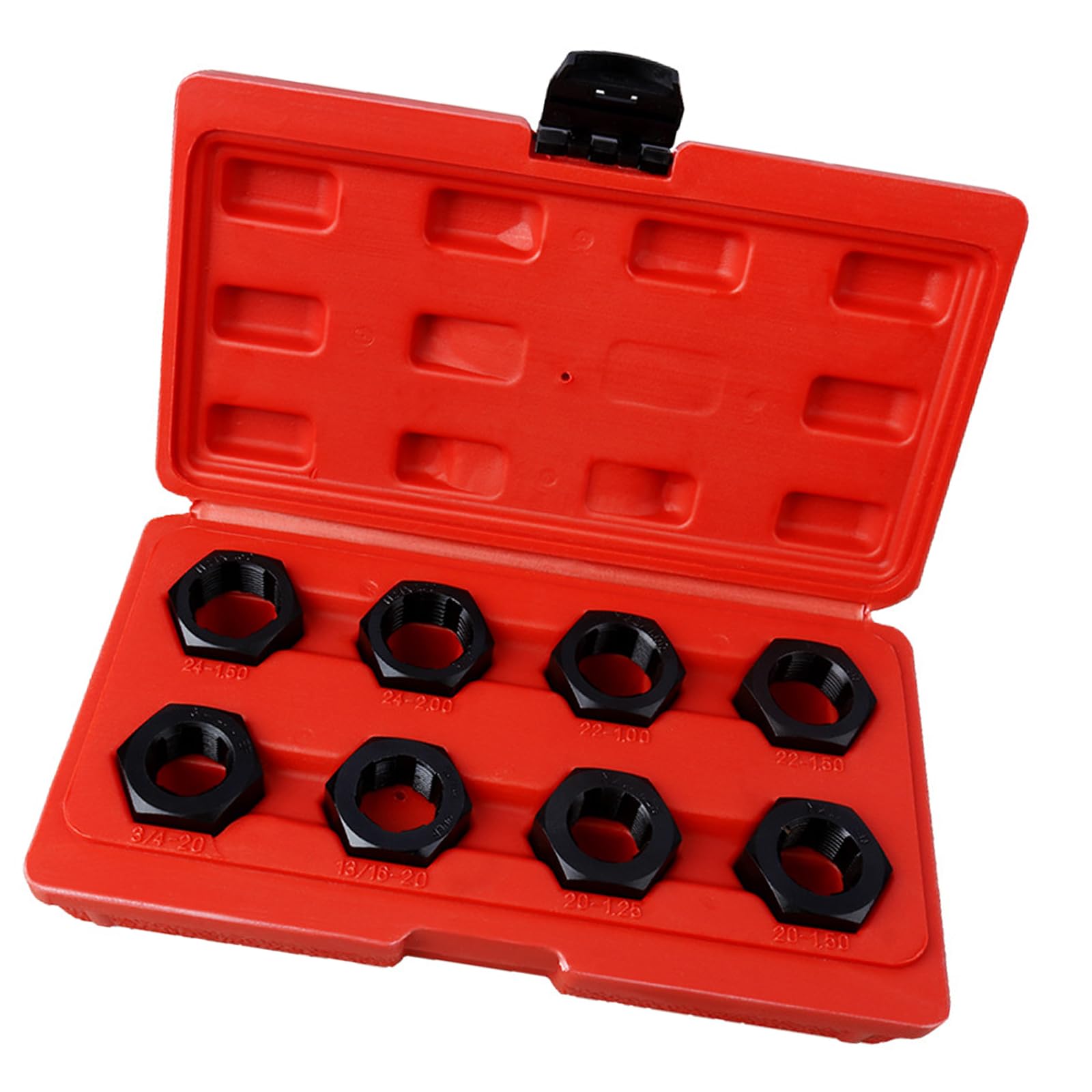 Zbiianxer Strength Thread Restorers Tool With Storage Box Automotive Drive Shaft Thread Repair For Automotive Repairs Spindle Fractional Metric Rethreading