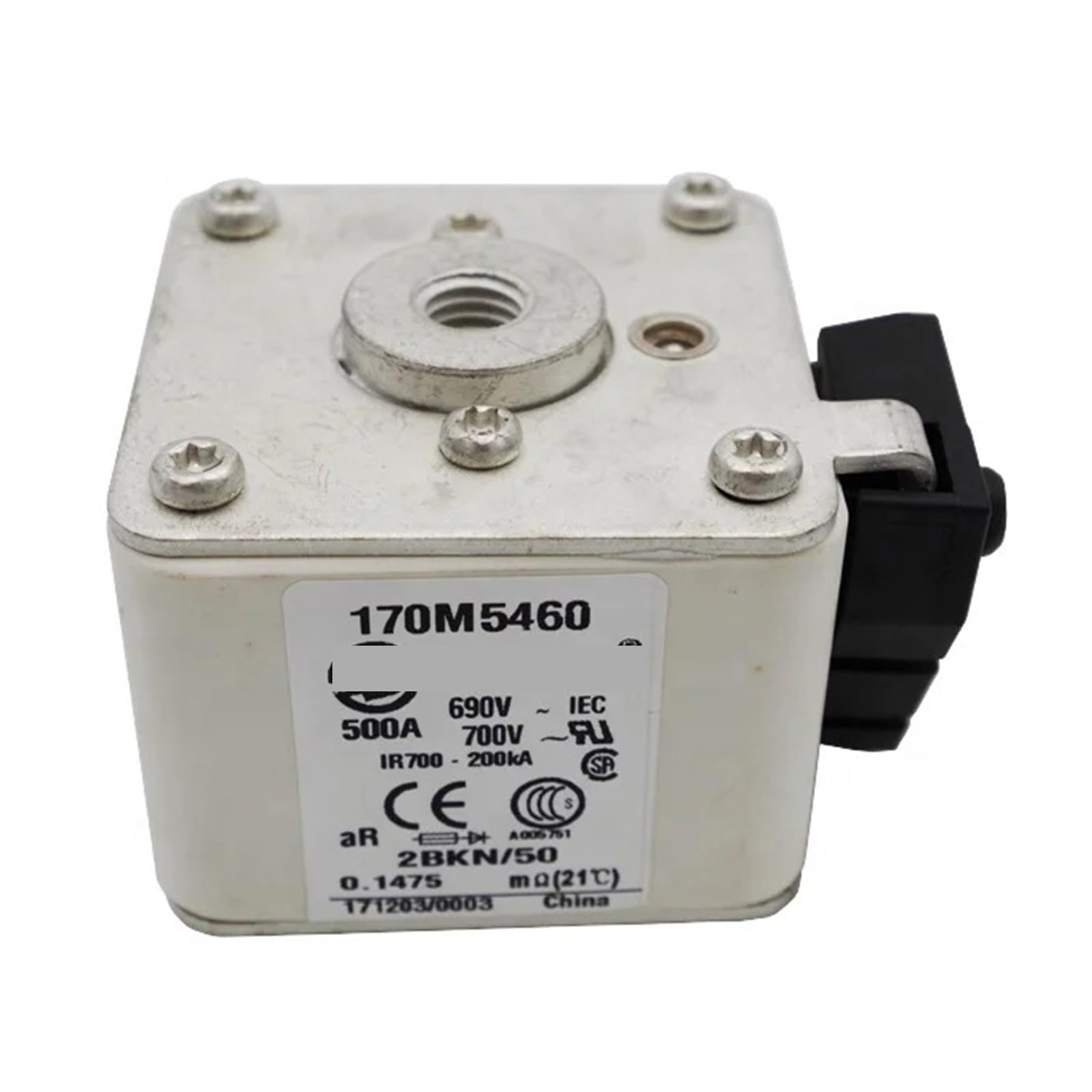 GVBAEPIEO 500A 690V Electronic Fuse Types Cut Out Fused Switch 170M5460 Square 1pcs