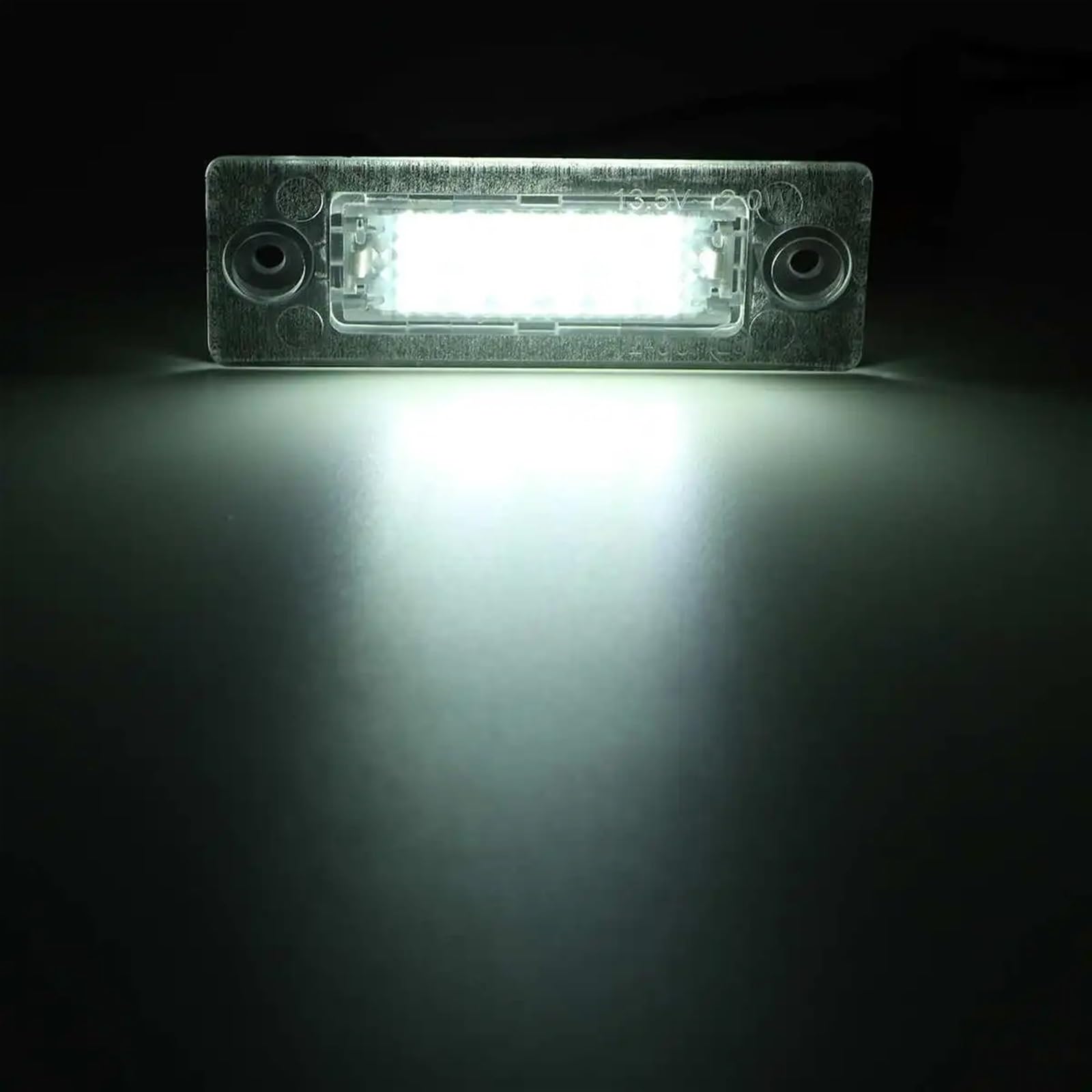 Luz de matrícula (2 Unidades) LED para matrícula de Coche, Compatible con VW Transporter T5 Multivan, Caravelle, Passat Caddy, Touran y Golf.