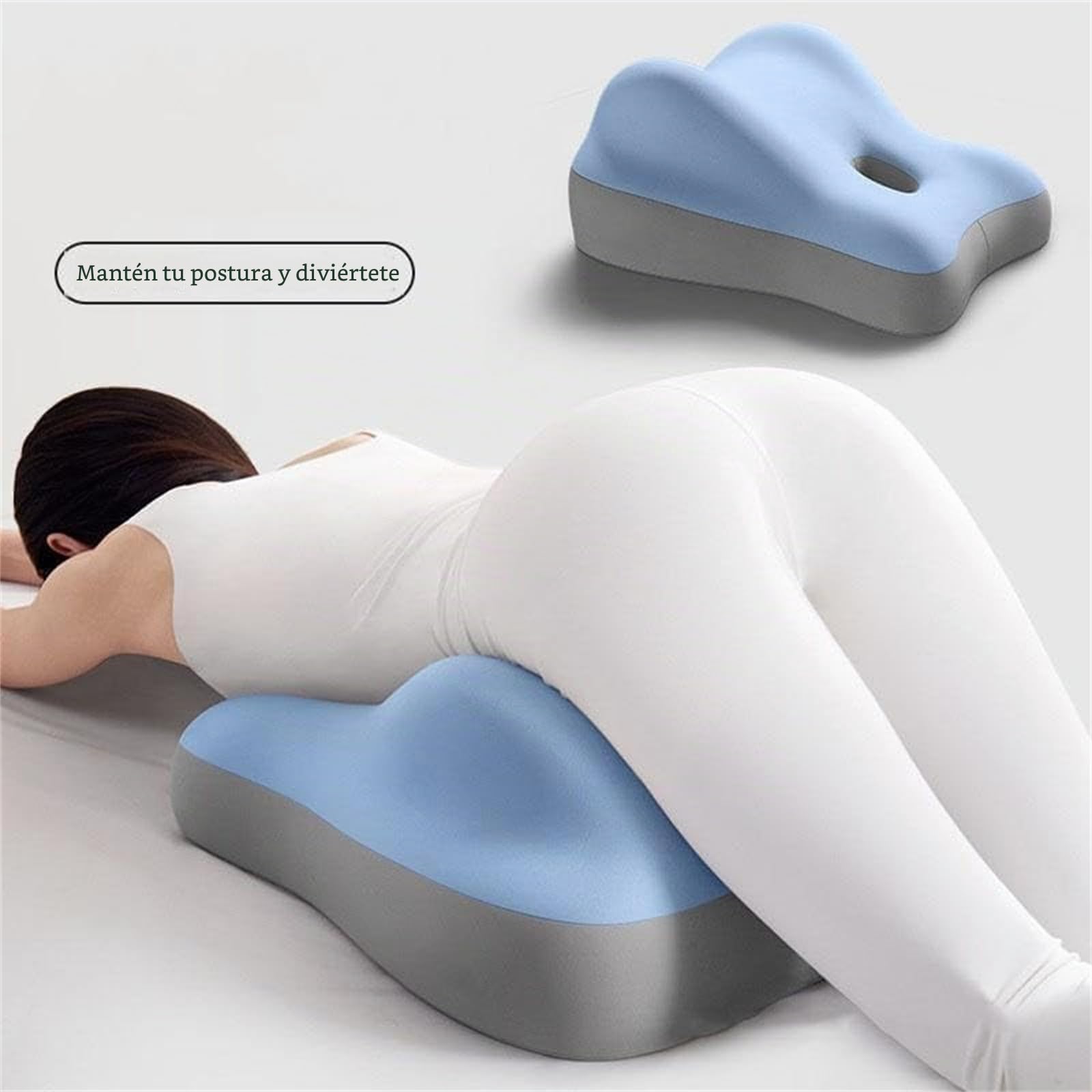 Cojín de glúteos para parejas para mujeres embarazadas, diseño resistente, adecuado para uso doméstico, estilo moderno y simple, ideal para sentarse y acostarse (gris)
