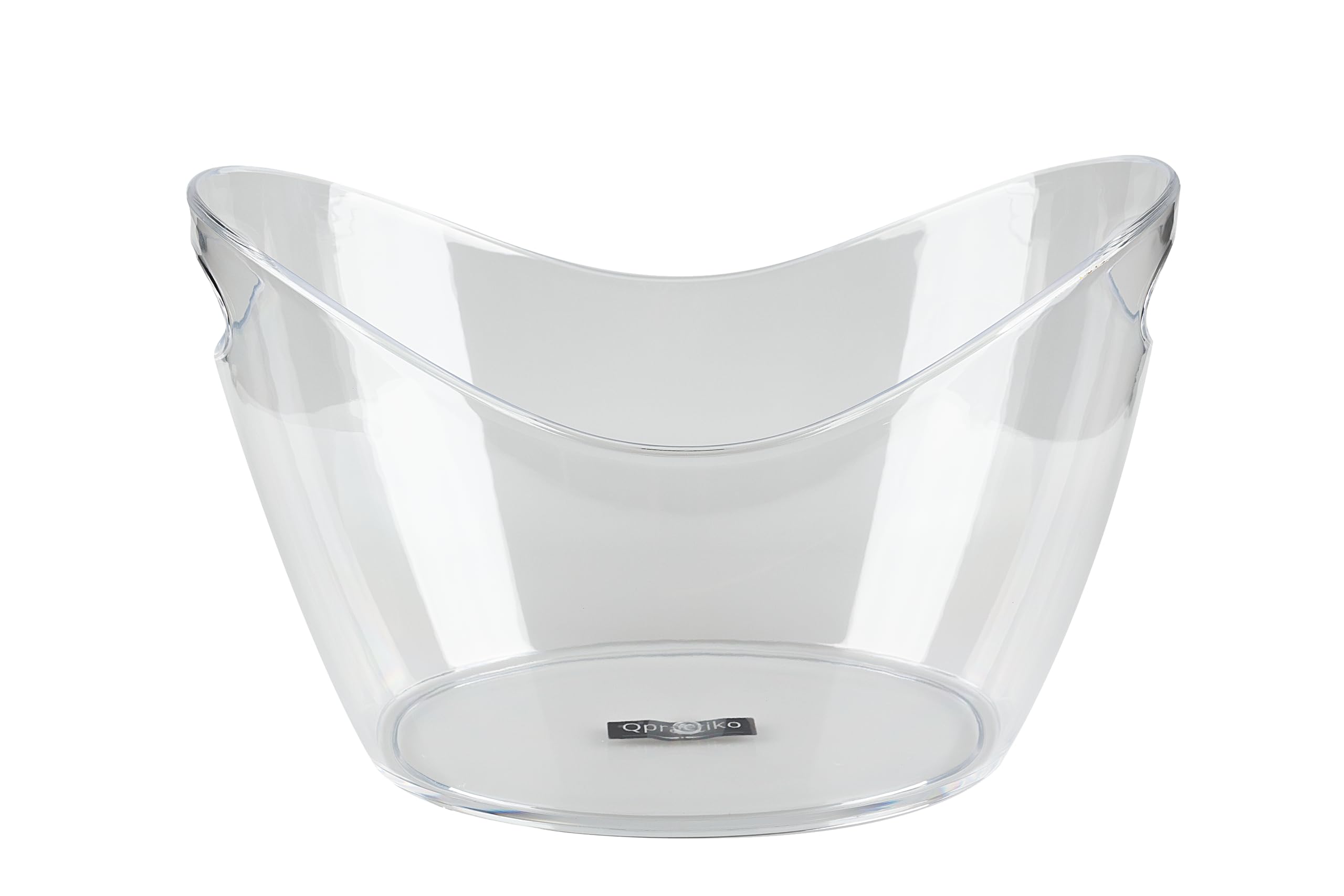 Seau à Glaçons Albufera 12L | Transparent et Ergonomique avec Poignée | Idéal pour Vin et Réceptions | Inclut Bague Anti-Goutte, Transparent, 40,5 x 29 x 24,55 cm, Plastique | Plastique PS, 40,5 x 29 x 24,5 cm, léger et résistant, pour boissons et bouteil