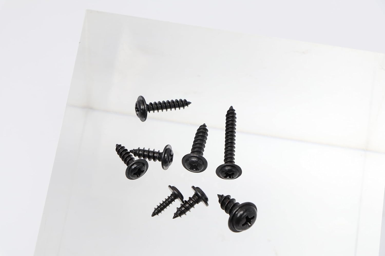 340pcs Pan Head Tapping Screws M3/M4/M3.5/M4.8 Carbon Steel Self Tapping Screw Set Assortment Kit Black Furniture Tornillos - (Color: 340pcs)