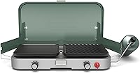 Coleman Cascade 3-in-1 Portable Camp Stove with Grill & Griddle, 24,000 BTU Power for Camping, Tailgating & Grilling