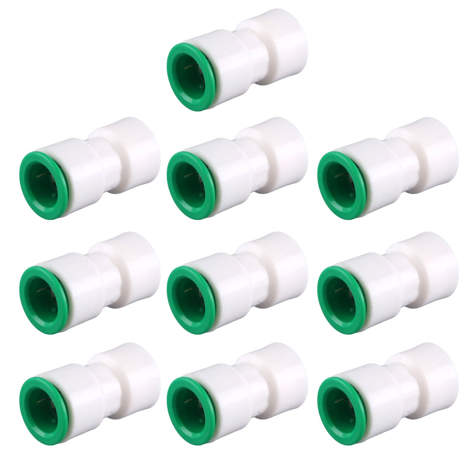 10Pcs Water Pipe Quick Connection 20mm Direct Plug Quick Connector Pipe Fittings Joint Direct Insertion Pipe Fittings