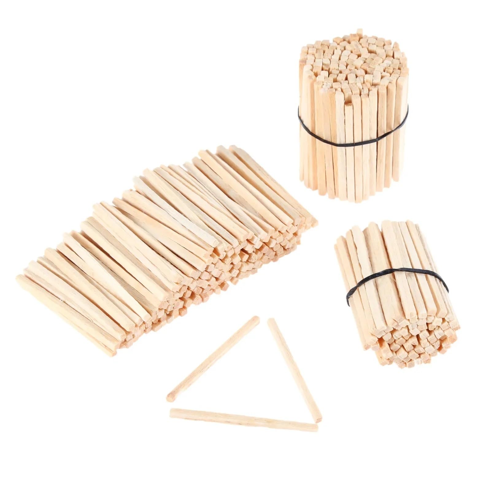 ręcznie wykonane kije， Drewniane patyczki, zapałki, naturalne puzzle, majsterkowanie, matematyka, nauczanie, edukacja, narzędzia do nauki(500pcs)