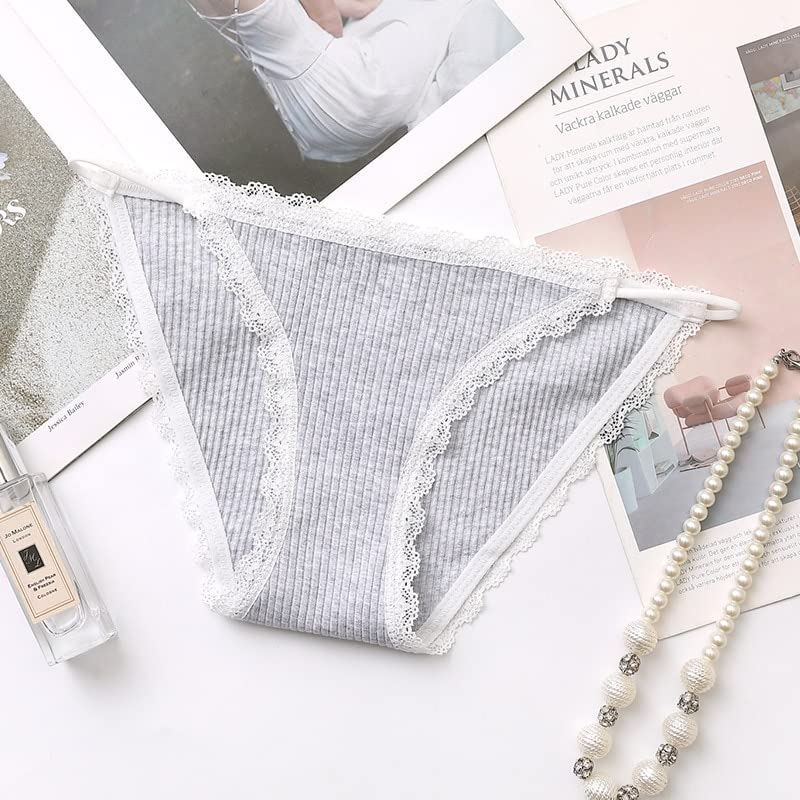 Cabb -pants sports comfortable underwear rope women's underwear simple women underwear cute seamless underwear (Color : Gray, Size : 1pc)