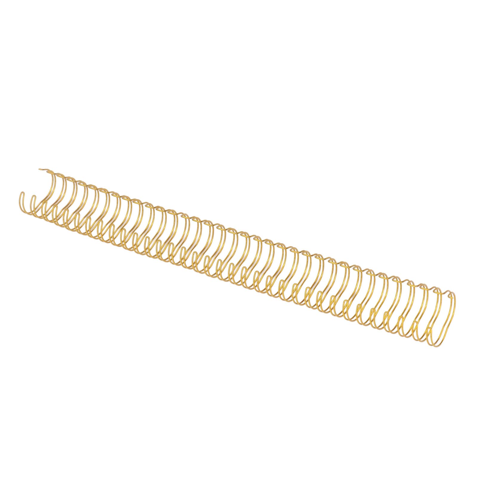 Anelli per Rilegatura in Filo Metallico Dorso per Rilegatura a Doppio Anello Rivestito in Nylon 3/4 Pollici 19 Mm Capacità 180 Fogli Confezione da 50 per Report A4 Presentazioni (GOLD)