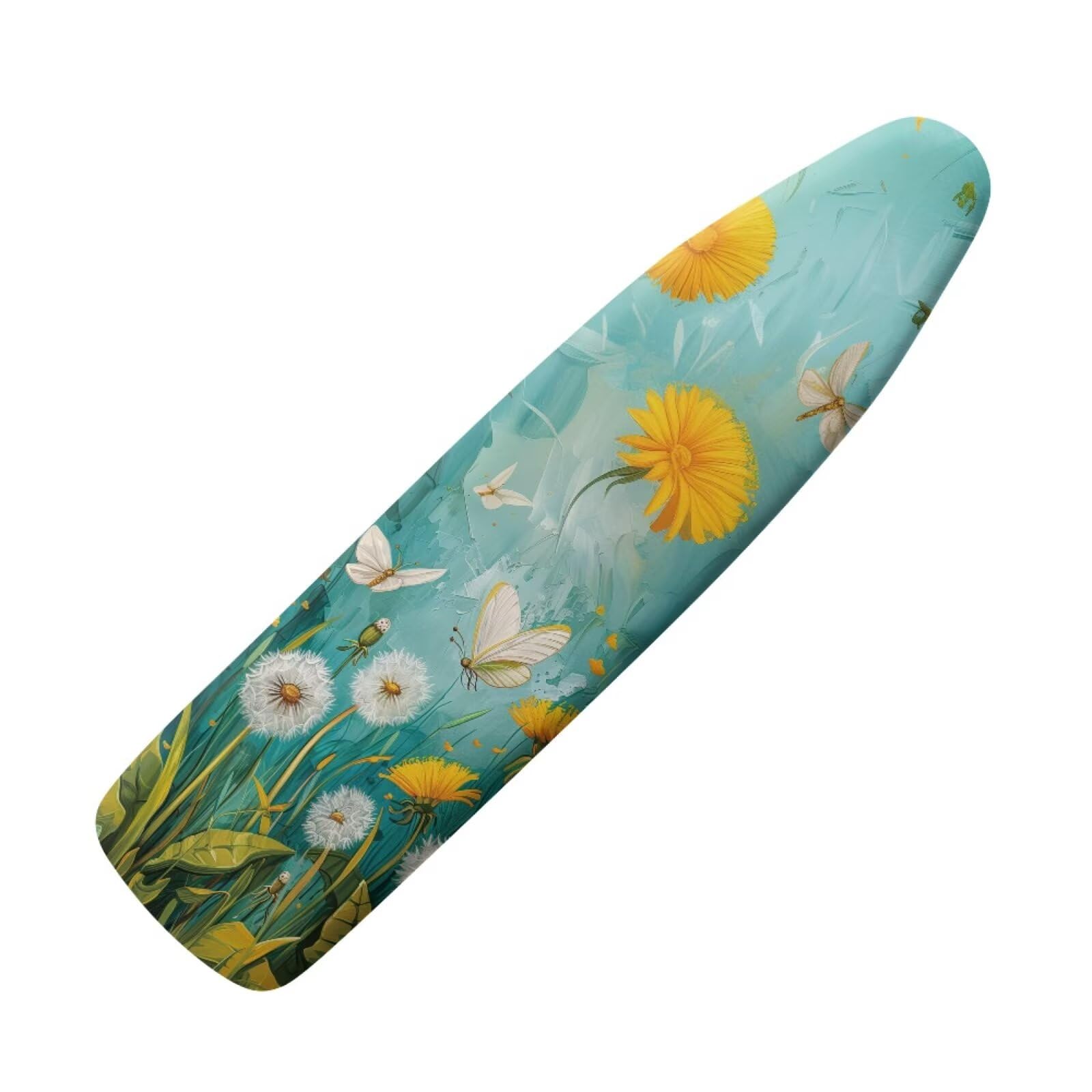 Butterfly Ironing Board Cover Soft Ironing Board Cover Dandelion Flowers Print, Non Stick Scorch and Stain Resistant Standard Size 15x54 Inch with Elastic Edges