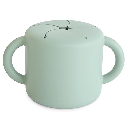 Miniatura 22 de mushie x Bluey Taza para merienda de silicona | Contenedor de alimentos a prueba de derrames para niños pequeños y bebés (Bluey Sage)