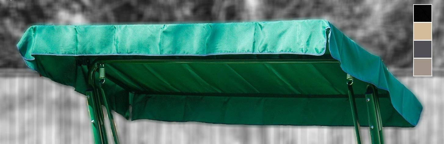 Canopy Cover For Swing Seat Garden Hammock (2 Seater, Grey)