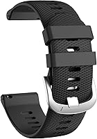 Vista 2 de OVERSTEP Compatible con Garmin Venu 2 Plus, Venu SQ Band, correa de muñeca de 0.787 pulgadas, correa de silicona suave impermeable de liberación