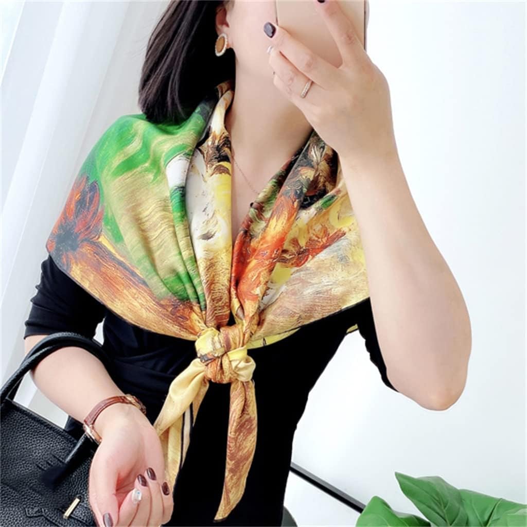 Women's Shawl Fashion Large Square Scarf Silk Clothing Matching Accessories