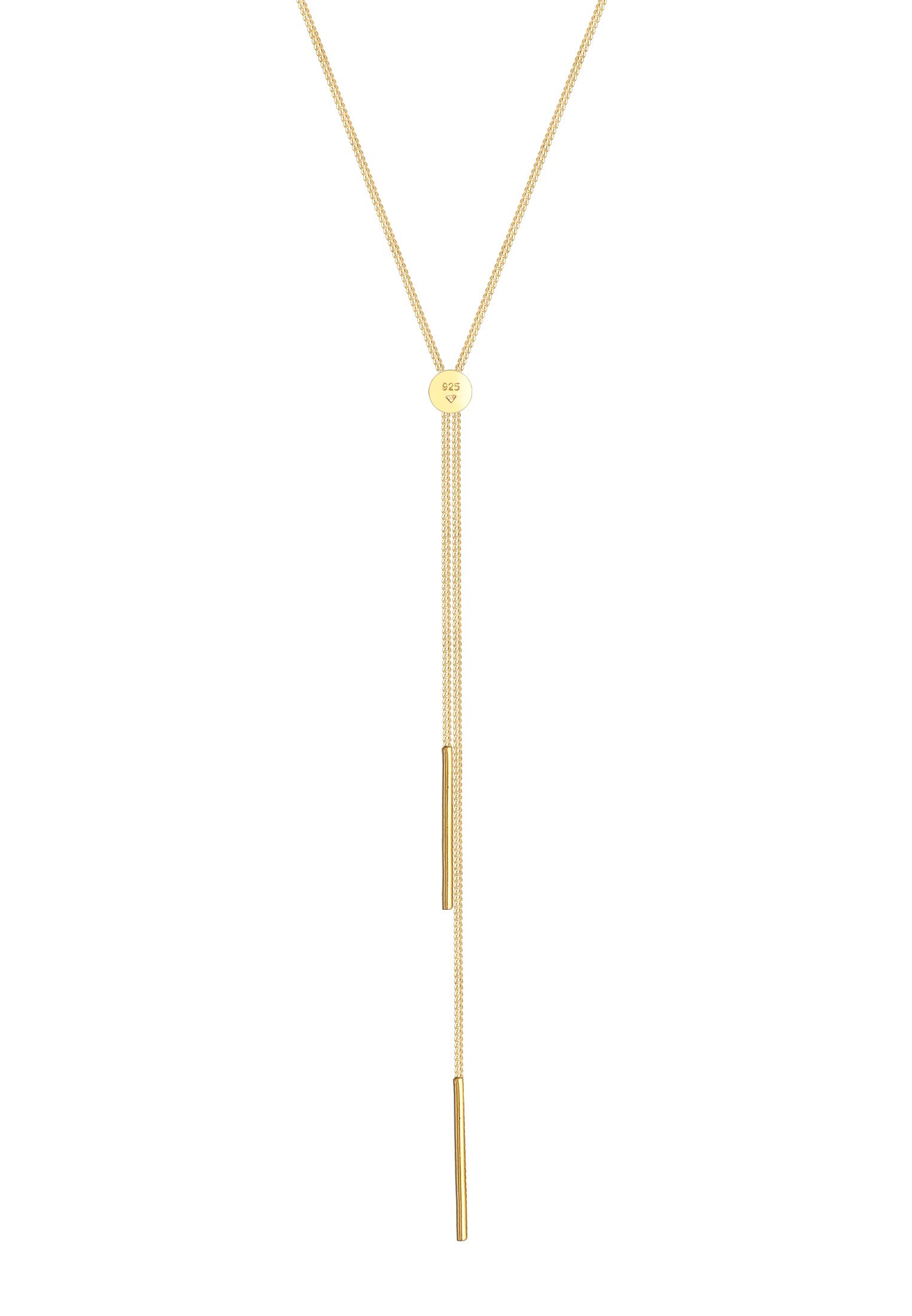 Elli Collares Mujeres Cadena en Y Geo Barra Básico Tendencia Blogger en Plata de Ley 925