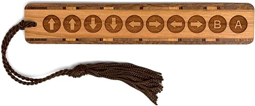 Konami Code 30 Lives Code - Marcador de madera grabado hecho a mano con código de 30 vidas, hecho en Estados Unidos, también disponible personalizado