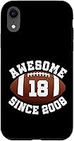 Vista 25 de Awesome Since 2008 18th Birthday Men Son American Football Case for iPhone 16