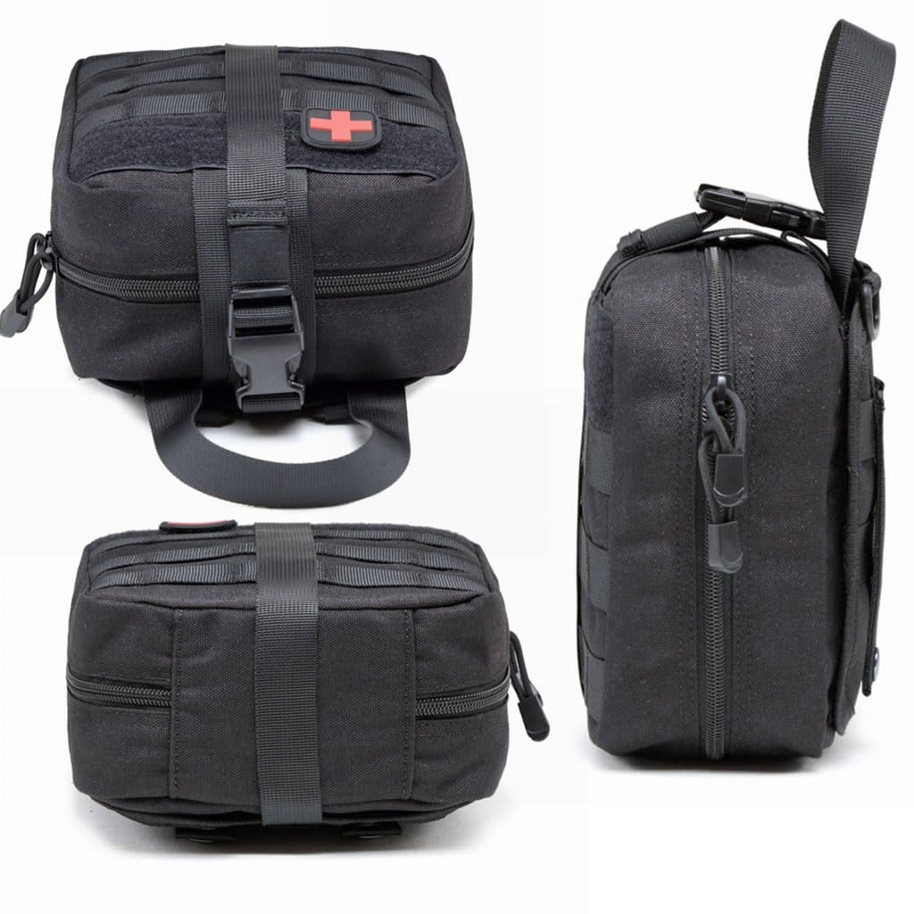 Lot De 2 Pochettes De Premiers Secours Robustes Et Utilitaires, Détachables, en Nylon 1000D Tactique IFAK, Idéales for Les Intervenants, Les Ambulanciers, Les Soldats