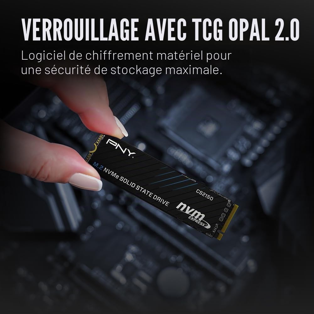 PNY CS2150 2To M.2 NVMe PCIe Gen5 SSD Interne