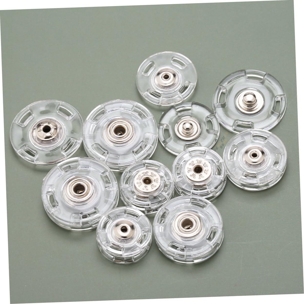 ARTIBETTER 5 Series Botón Invisible De Botón Oculto Madre-hijo Sujetadores Para Coser Botones Para Manualidades Herramienta Para Sujetar Botones Coser Broches 50 Piezas X 5