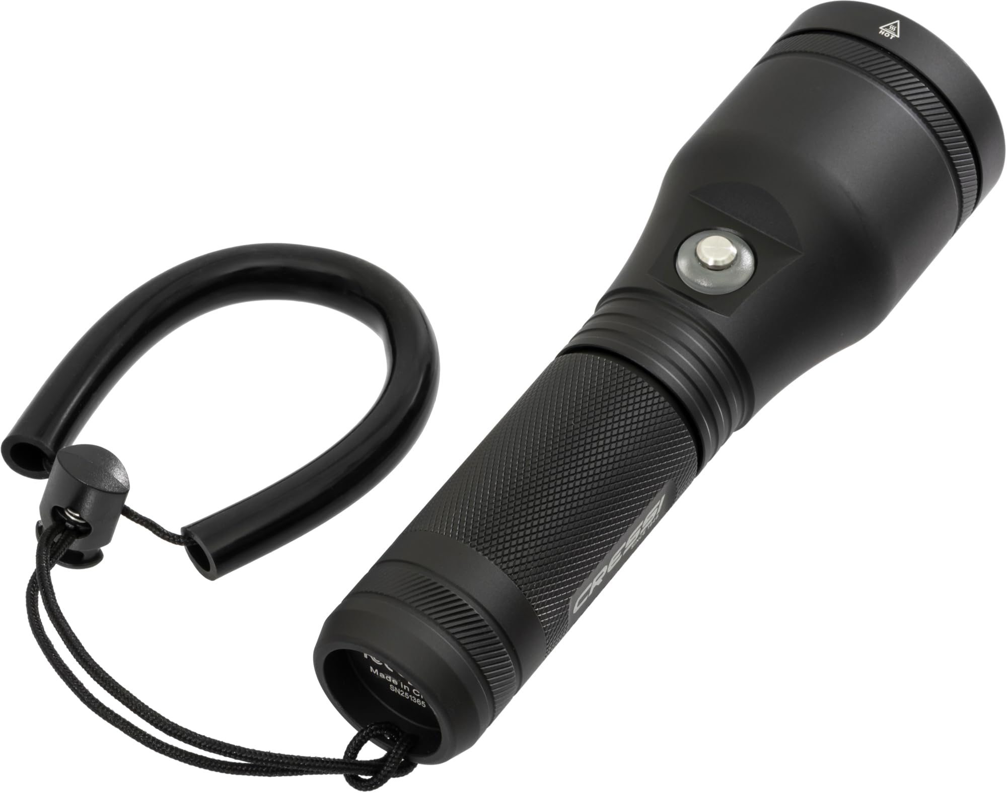 CRESSI Astra Torch Black Torcia Subacquea LED Ricaricabile IPX8 100m
