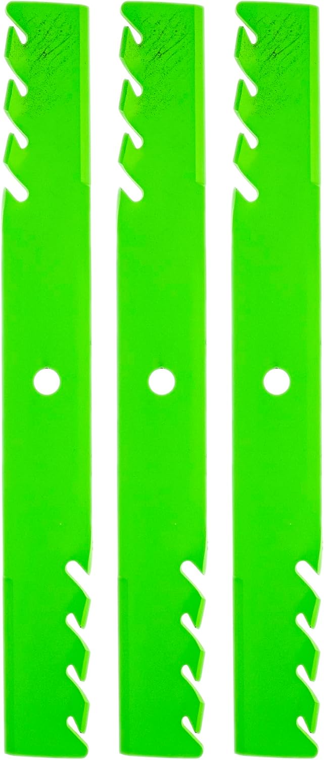 8TEN LawnRAZOR Blade for Toro Titan ZX5400 ZX5420 TimeCutter HD X5450 XS5450 54" 115-4999-03 (Toothed Mulching) 3 Pack