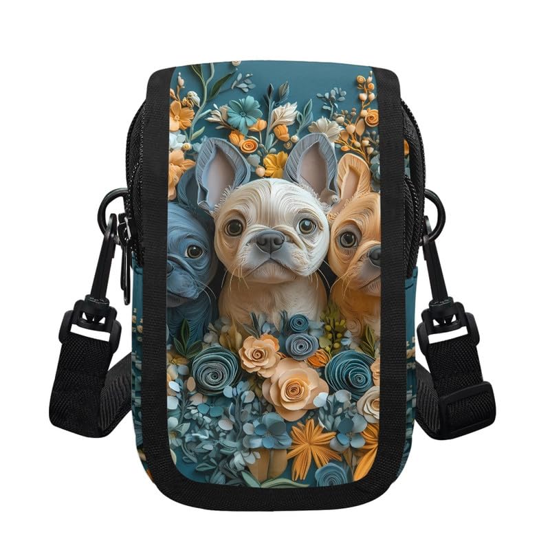 Small Crossbody Bags Cell Phone Wallet Purses for Women, White Westie Travel Cross Body Bag Passport Holder Purse