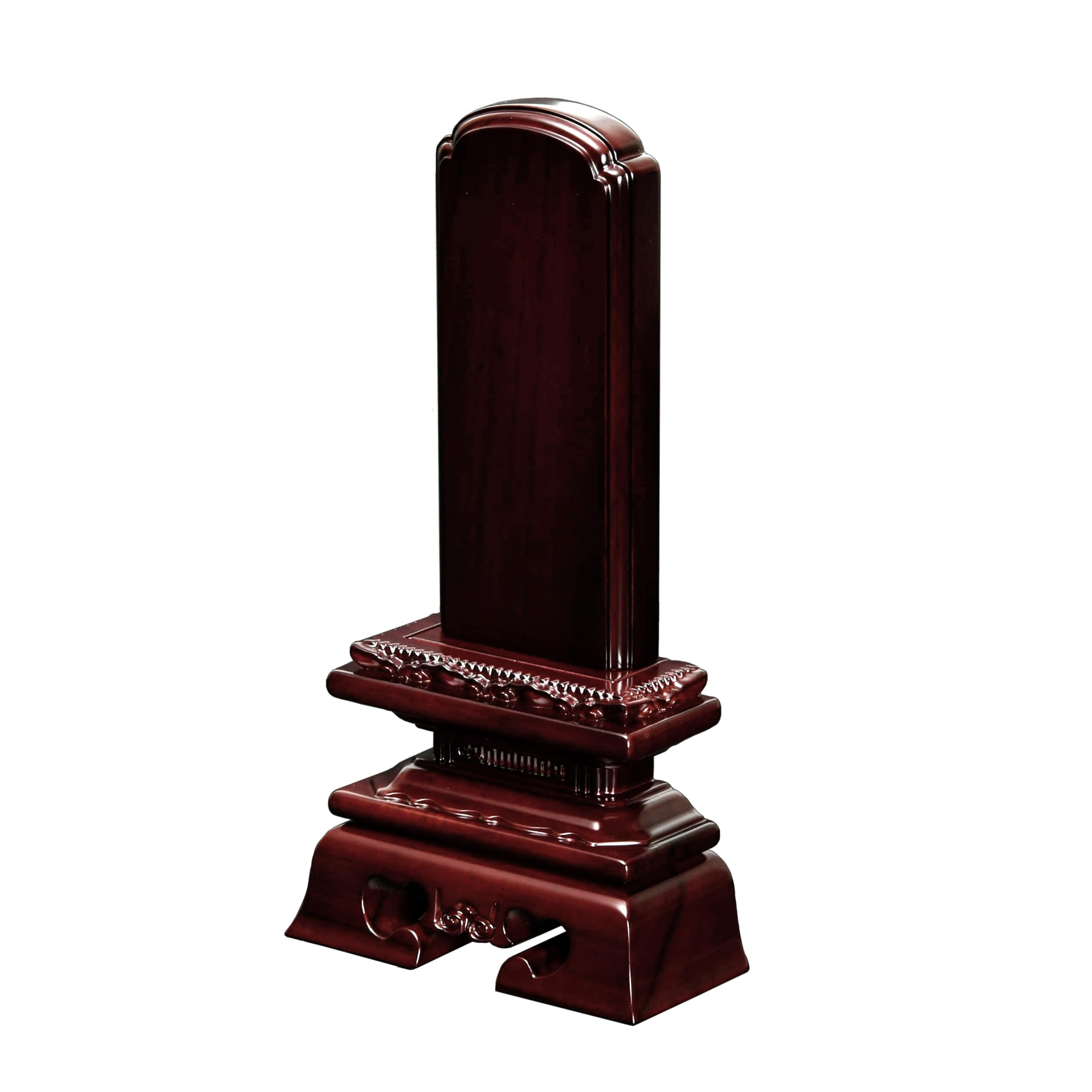 唐木 位牌　(仏具、仏壇)☆4 唐木位牌】黒檀上等猫丸（4寸〜6寸）| 仏壇・仏具の三善堂